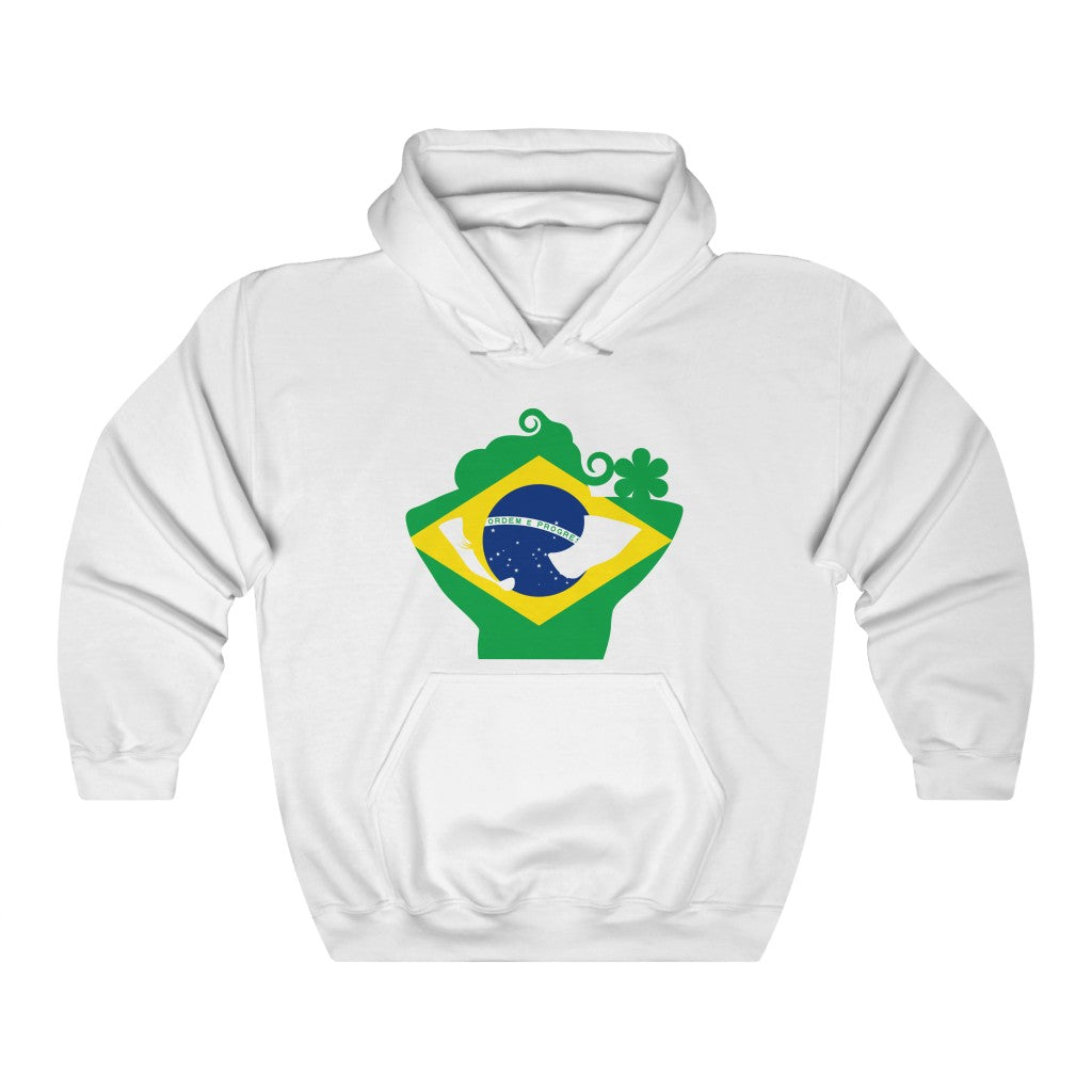 Brazil Lady Flag Hoodie Sweatshirt - Unisex
