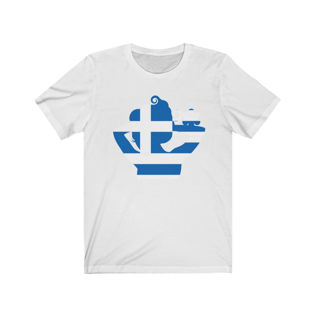 Greece Lady Flag Premium Tee - Unisex