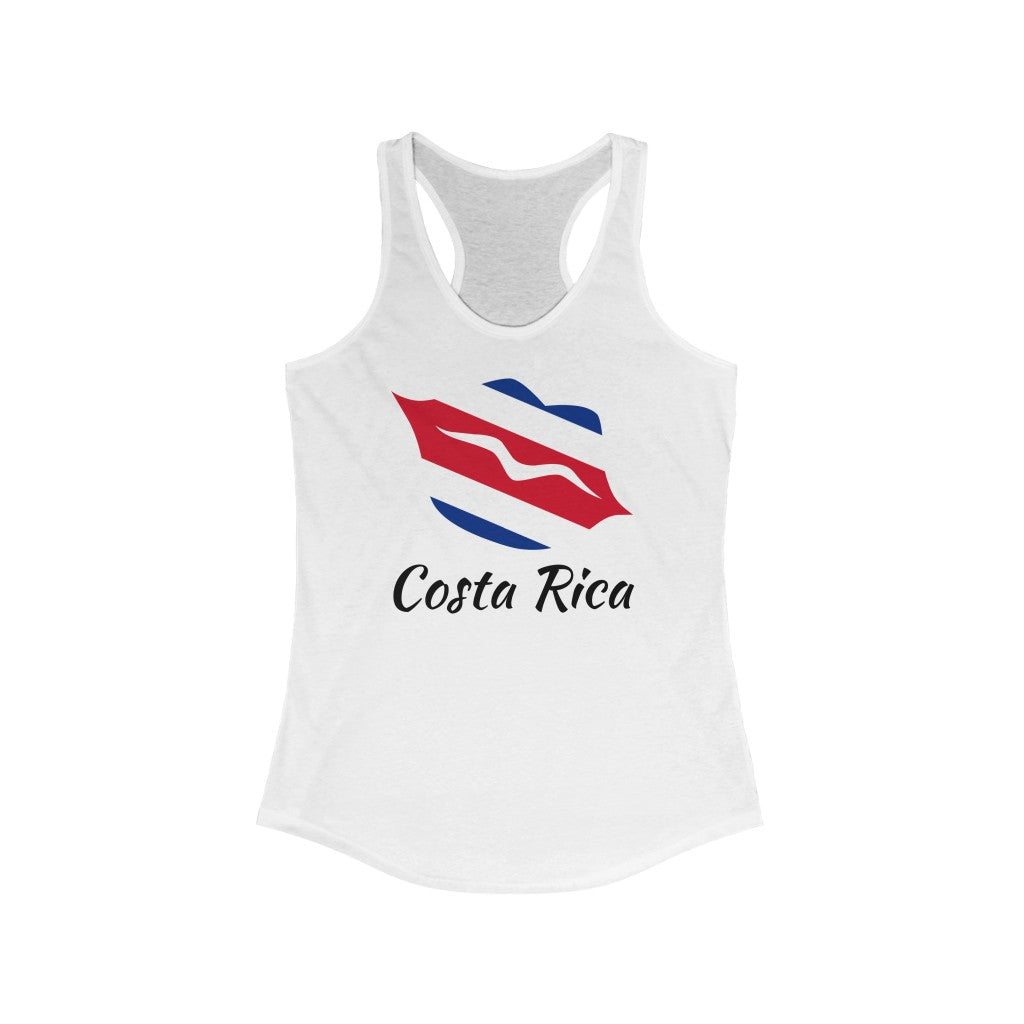 Costa Rica Lips Flag Tank 1 - Women