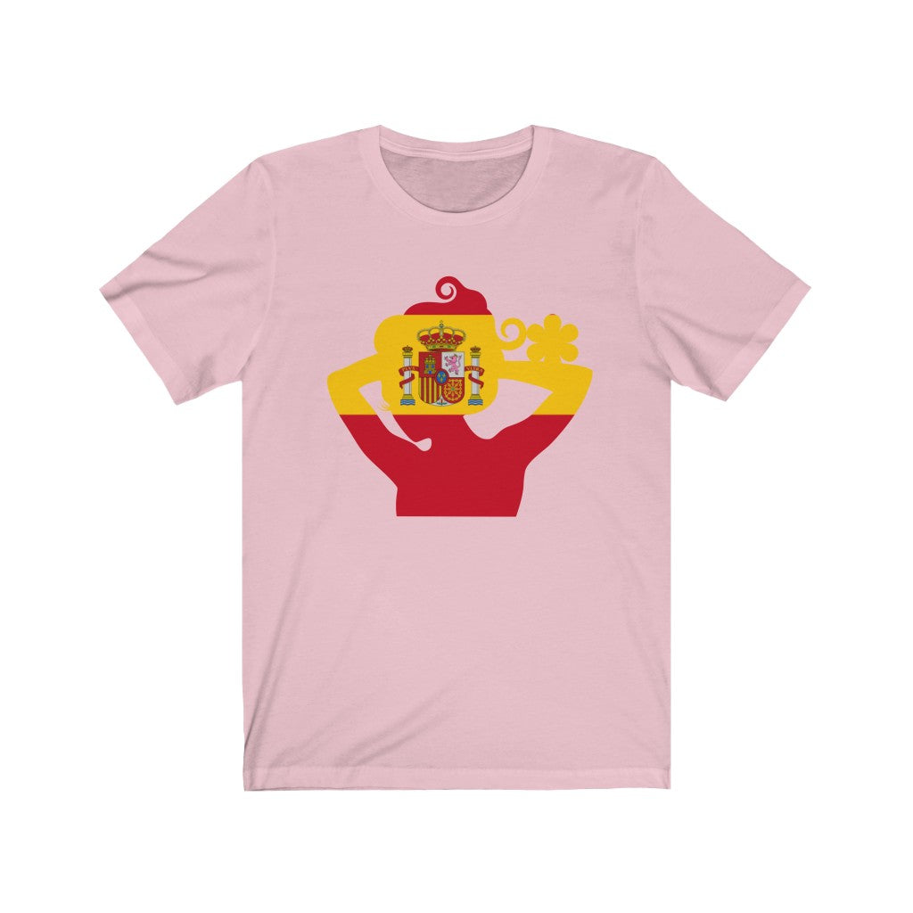 Spain Lady Flag Premium Tee - Unisex