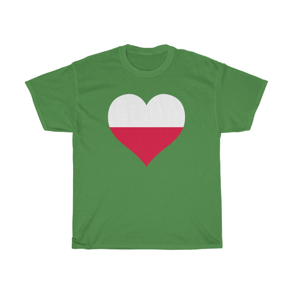 Poland Heart Flag Standard Tee - Unisex