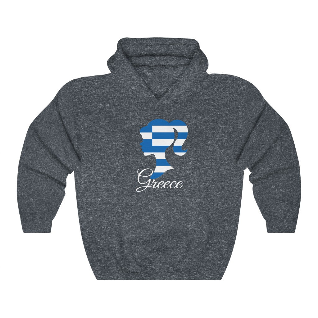 Greece Girl Flag Hoodie Sweatshirt 2 - Unisex