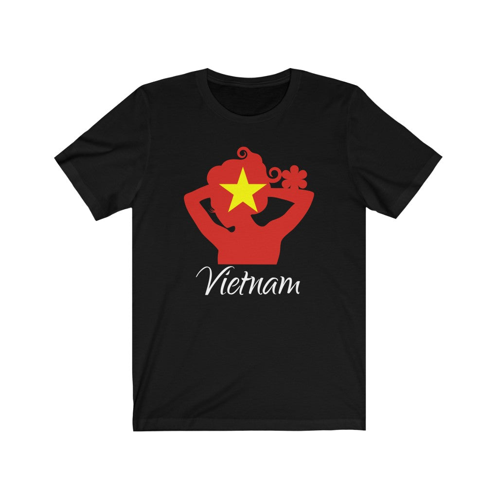 Vietnam Lady Flag Premium Tee 2 - Unisex