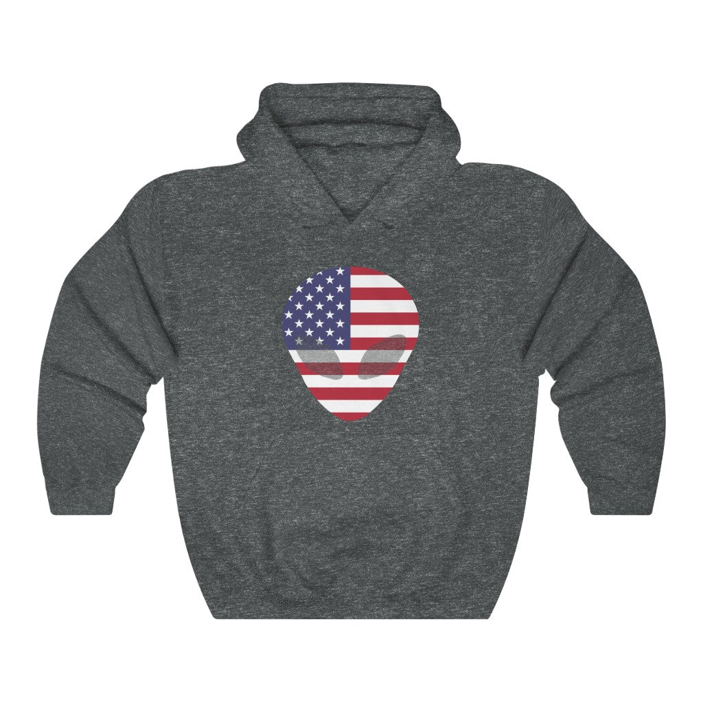 United States Alien Flag Hoodie Sweatshirt - Unisex
