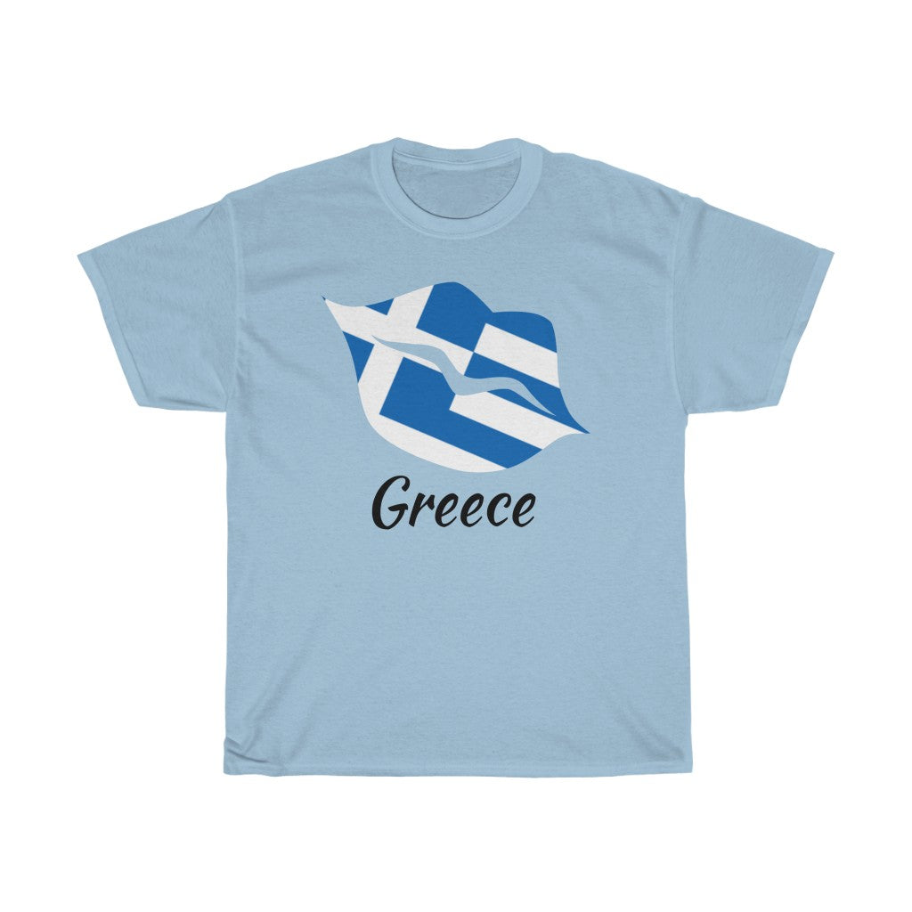 Greece Lips Flag Standard Tee 1 - Unisex