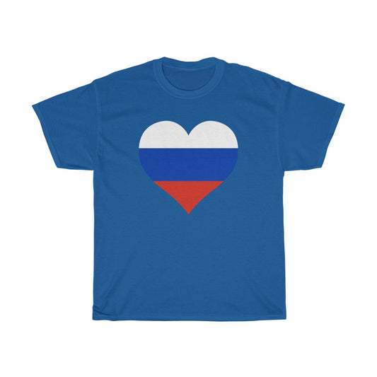 Russia Heart Flag Standard Tee - Unisex