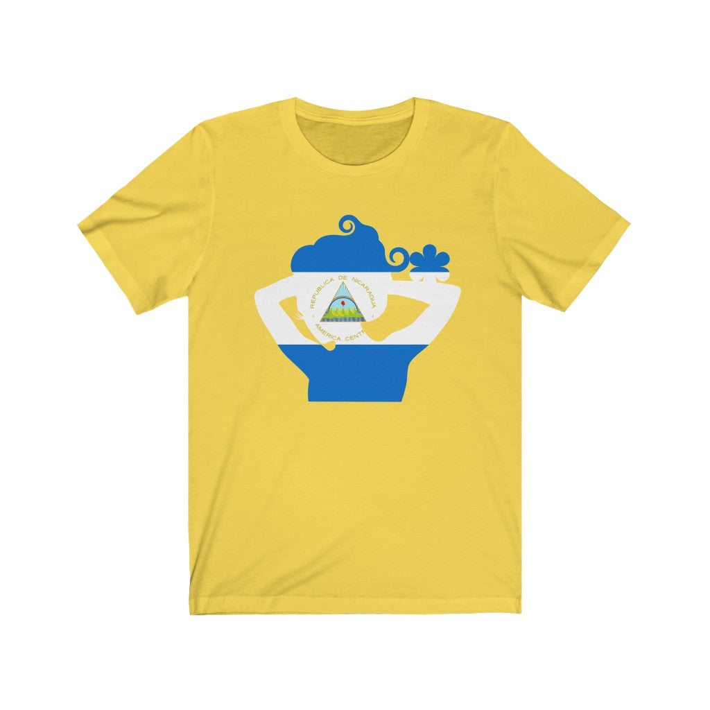 Nicaragua Lady Flag Premium Tee - Unisex