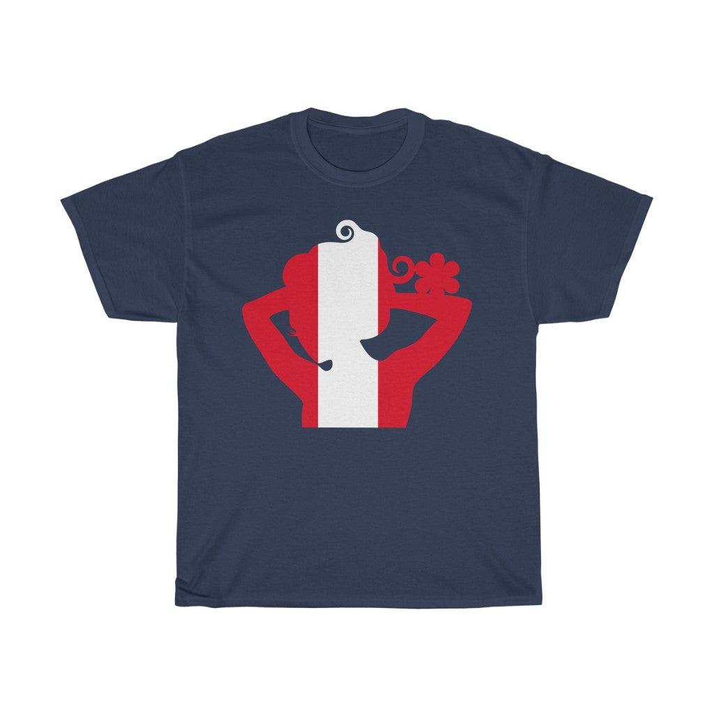 Peru Lady Flag Standard Tee - Unisex