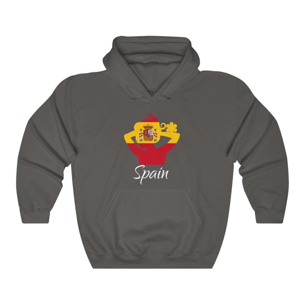 Spain Lady Flag Hoodie Sweatshirt 2 - Unisex