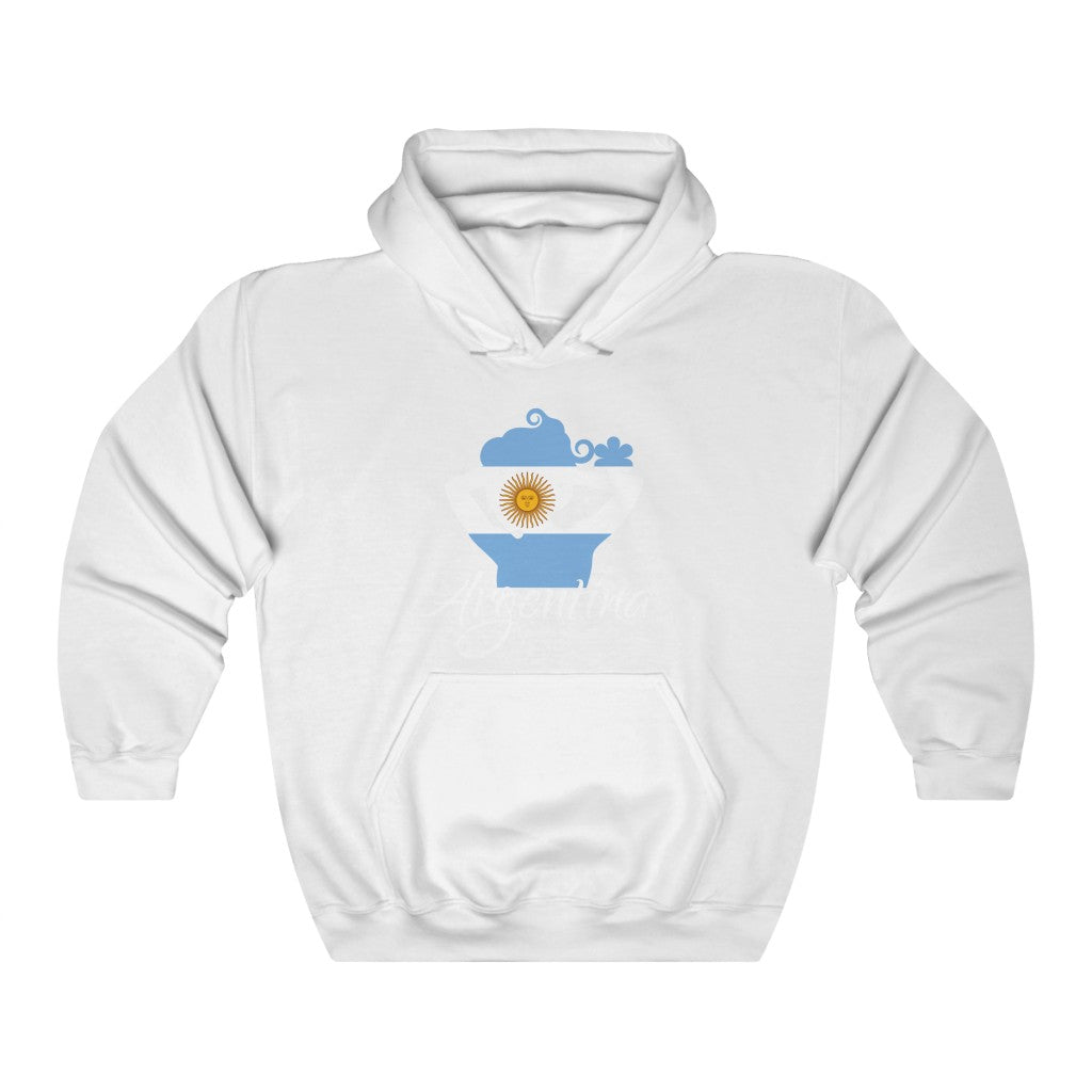 Argentina Lady Flag Hoodie Sweatshirt 2 - Unisex