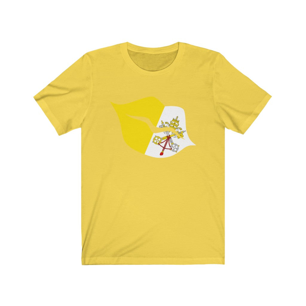 Holy See Lips Flag Premium Tee - Unisex