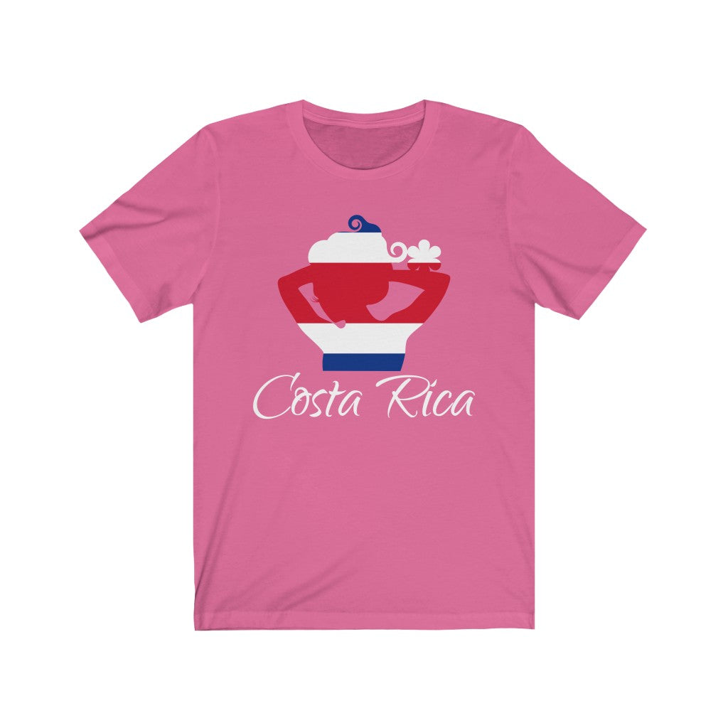 Costa Rica Lady Flag Premium Tee 2 - Unisex