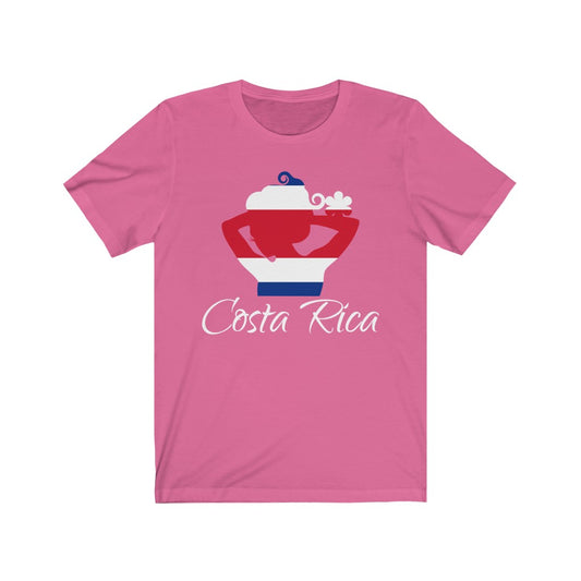 Costa Rica Lady Flag Premium Tee 2 - Unisex