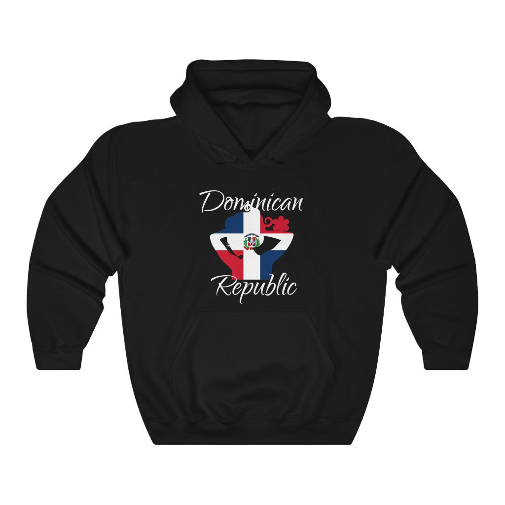 Dominican Republic Lady Flag Hoodie Sweatshirt 2 - Unisex