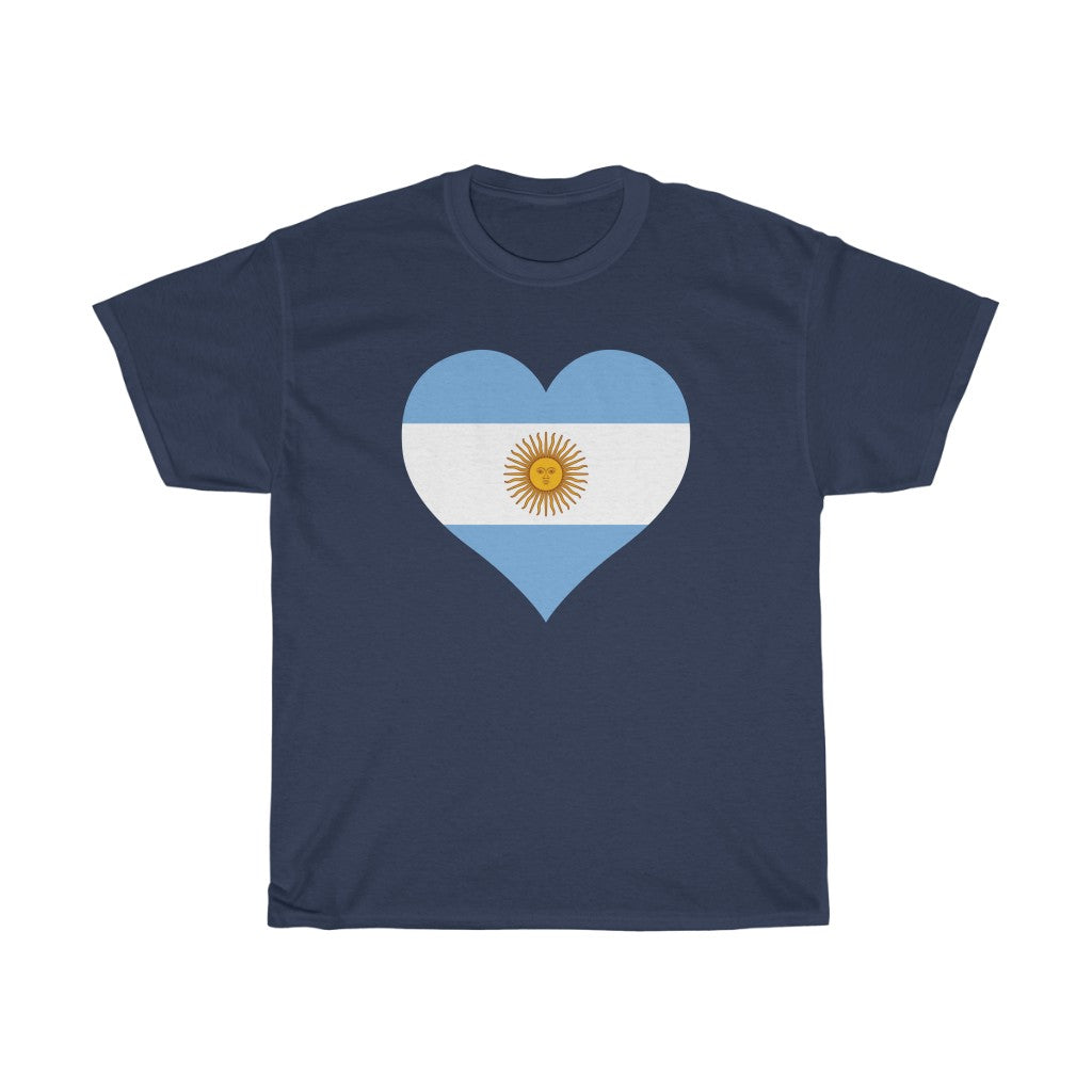 Argentina Heart Flag Standard Tee - Unisex