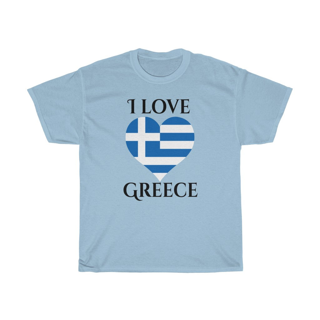 Greece Heart Flag Standard Tee 1 - Unisex