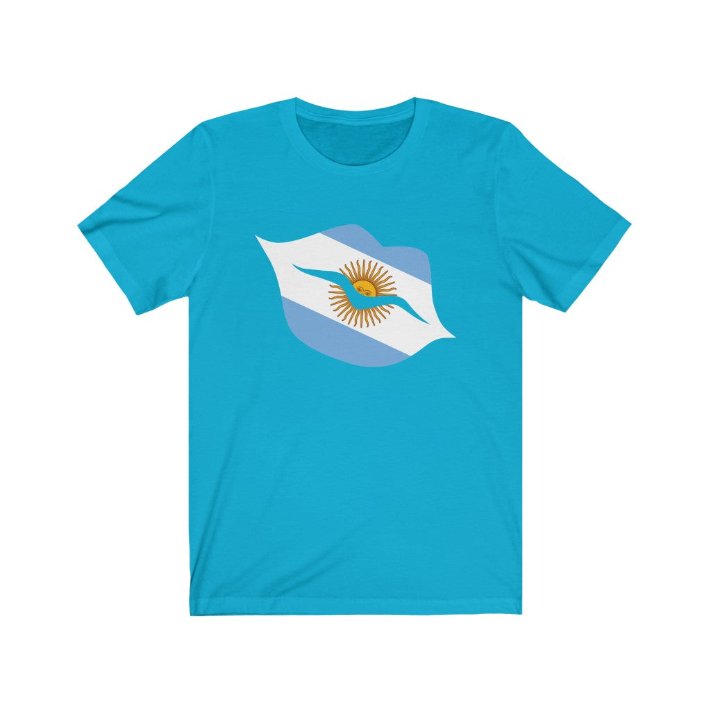 Argentina Lips Flag Premium Tee - Unisex