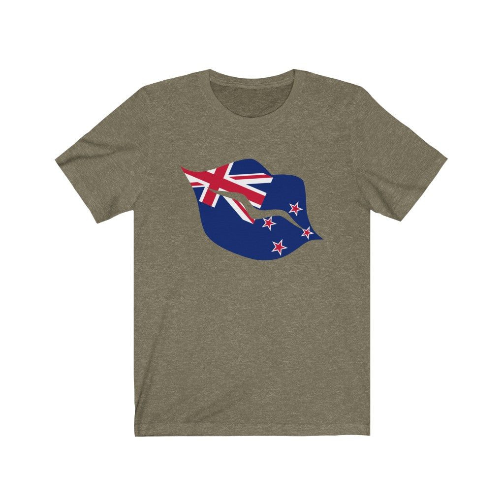 New Zealand Lips Flag Premium Tee - Unisex