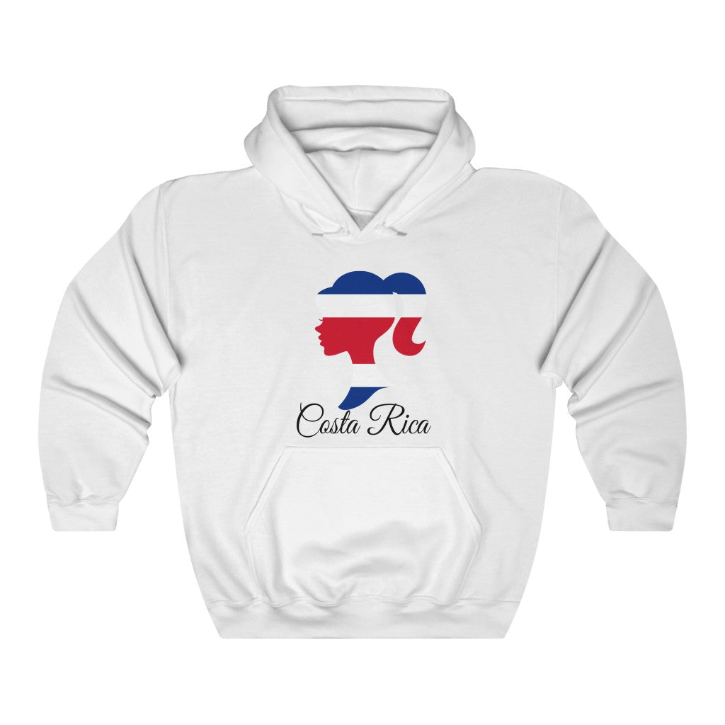 Costa Rica Girl Flag Hoodie Sweatshirt 1 - Unisex