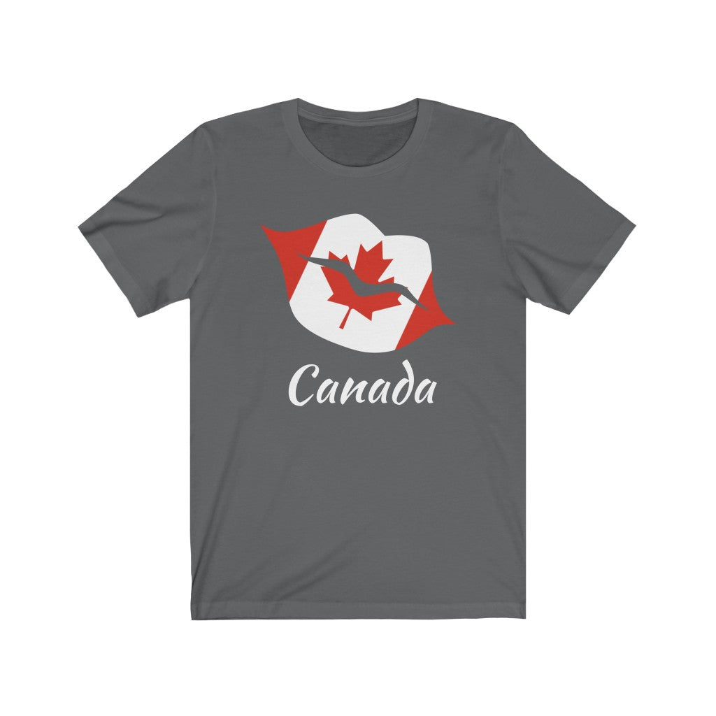 Canada Lips Flag Premium Tee 2 - Unisex