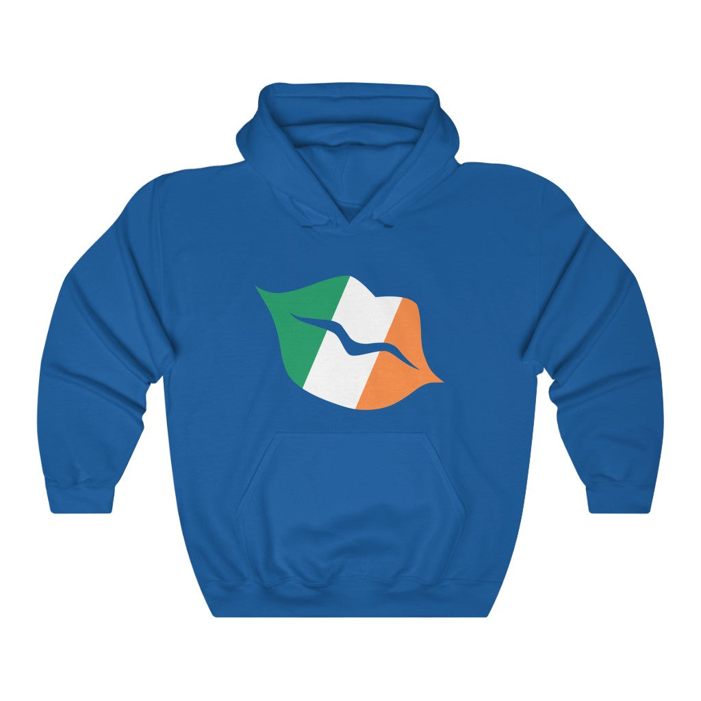Ireland Lips Flag Hoodie Sweatshirt - Unisex