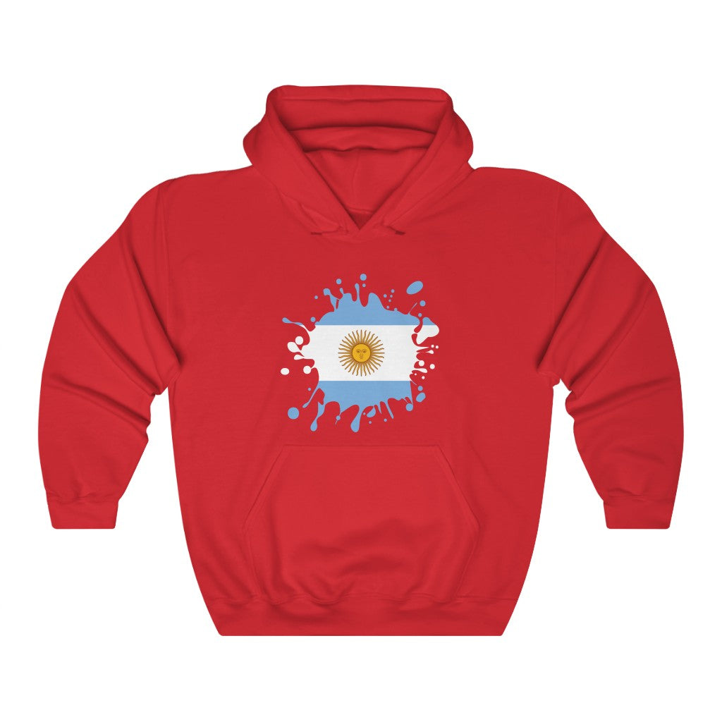 Argentina Splat Flag Hoodie Sweatshirt - Unisex