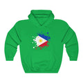 Philippines Splat Flag Hoodie Sweatshirt - Unisex