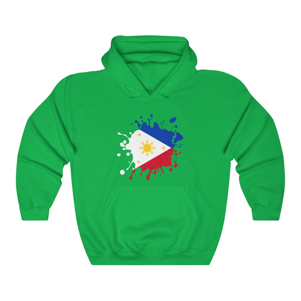 Philippines Splat Flag Hoodie Sweatshirt - Unisex