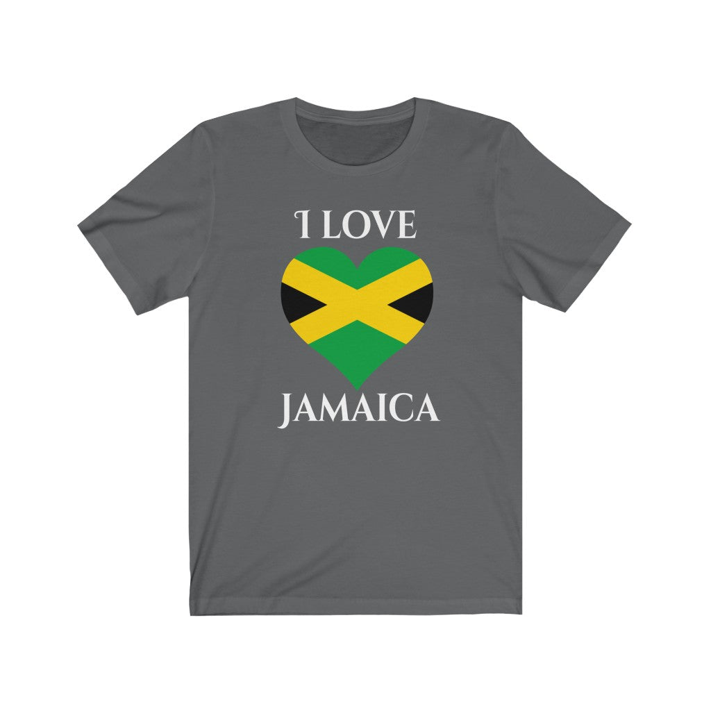 Jamaica Heart Flag Premium Tee 2 - Unisex