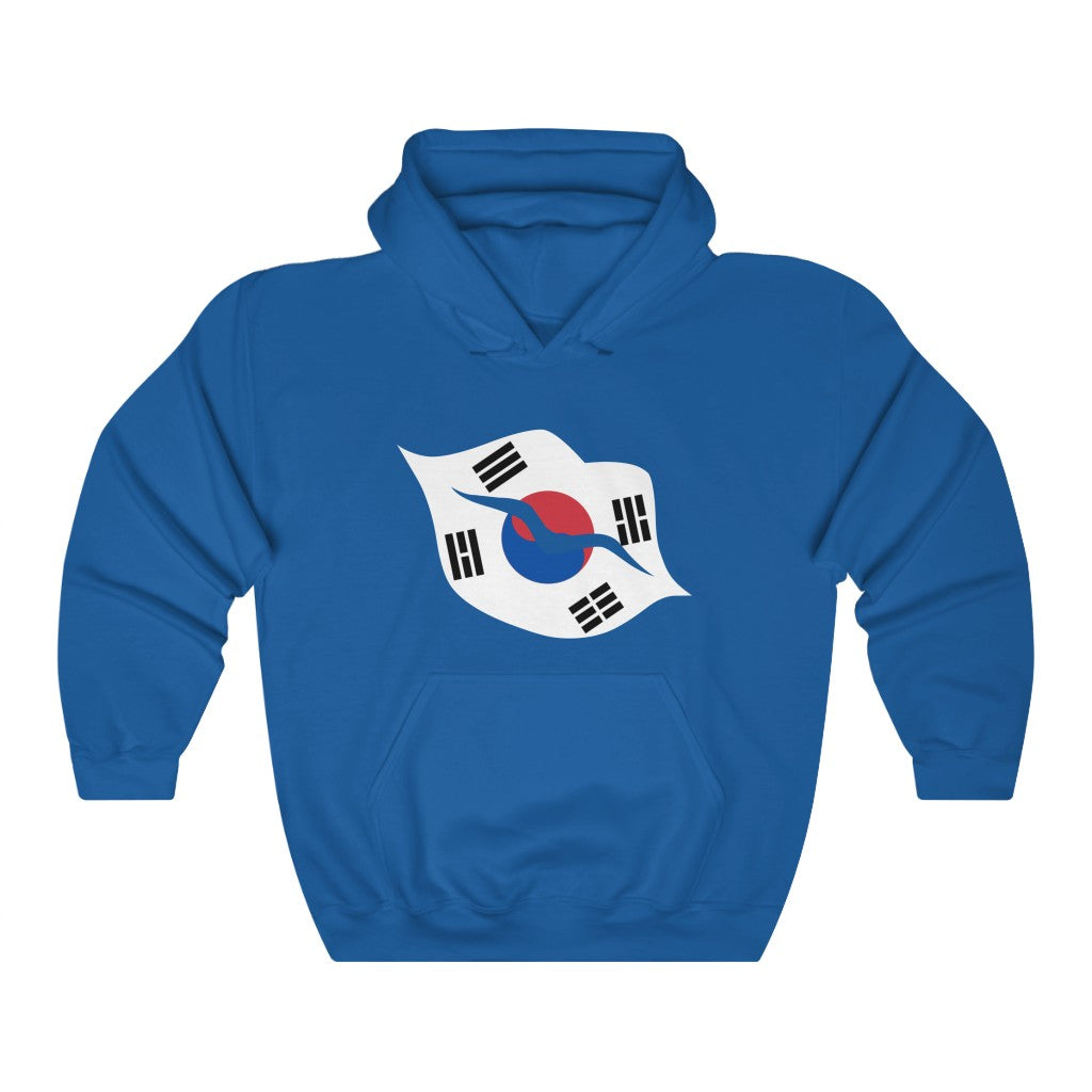 South Korea Lips Flag Hoodie Sweatshirt - Unisex