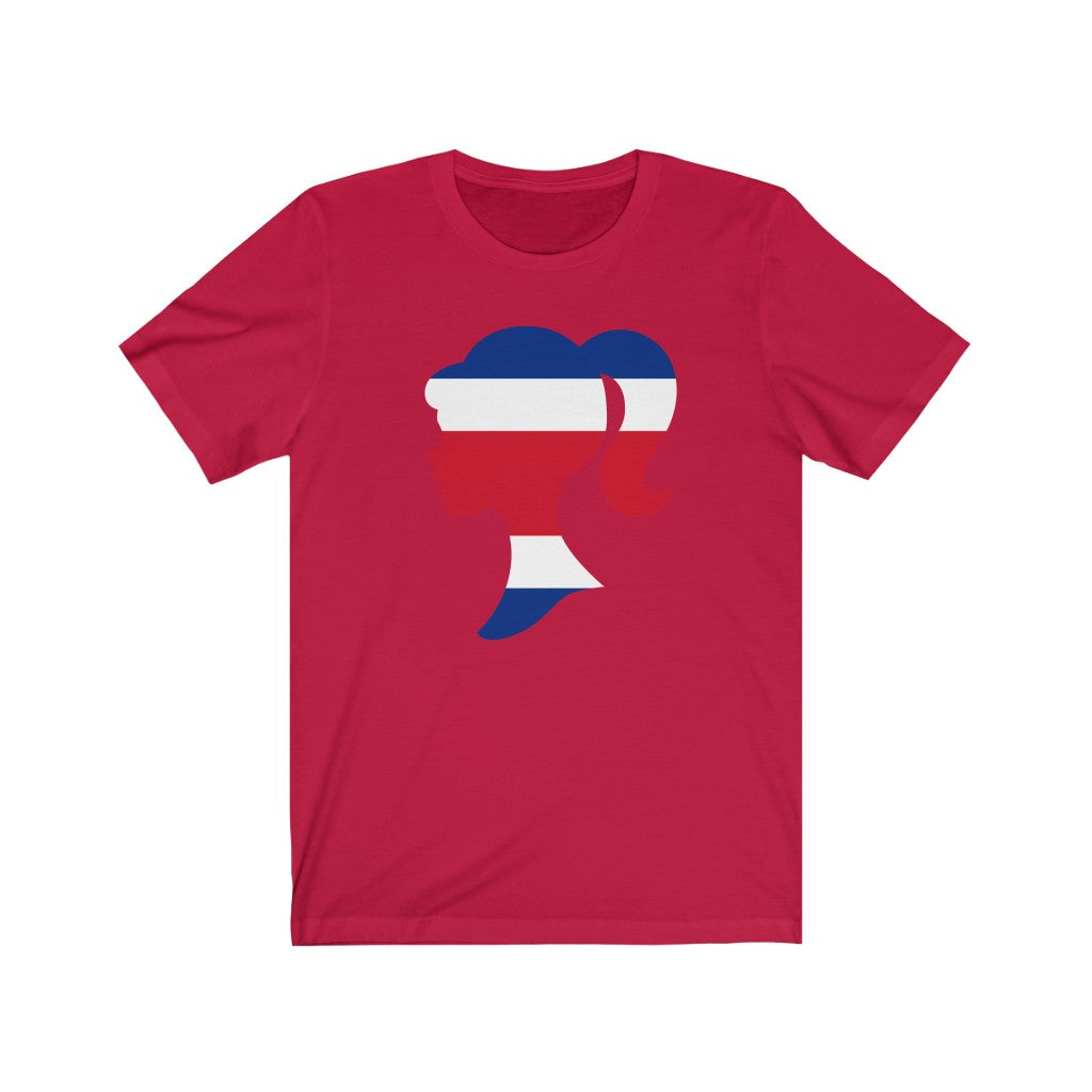 Costa Rica Girl Flag Premium Tee - Unisex