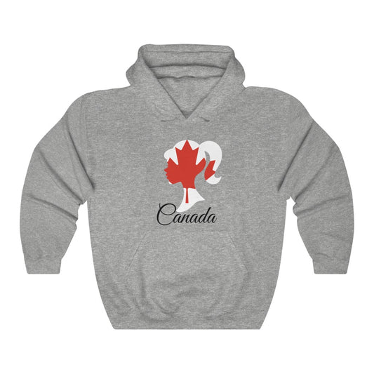 Canada Girl Flag Hoodie Sweatshirt 1 - Unisex
