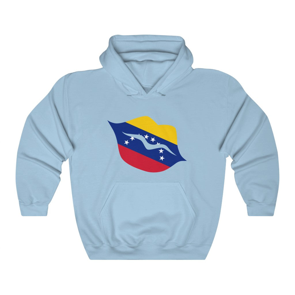 Venezuela Lips Flag Hoodie Sweatshirt - Unisex