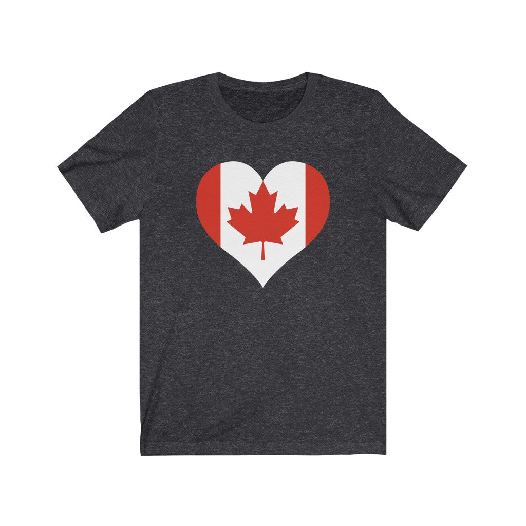Canada Heart Flag Premium Tee - Unisex