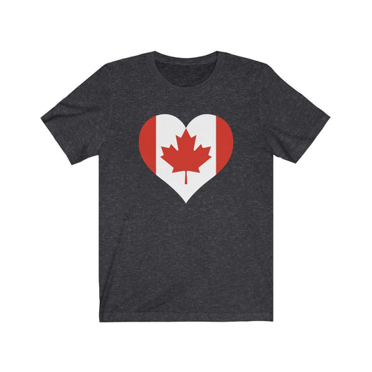 Canada Heart Flag Premium Tee - Unisex