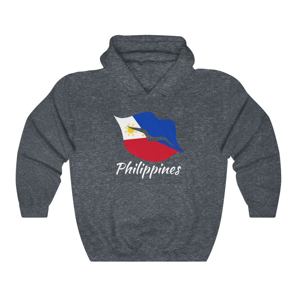 Philippines Lips Flag Hoodie Sweatshirt 2 - Unisex