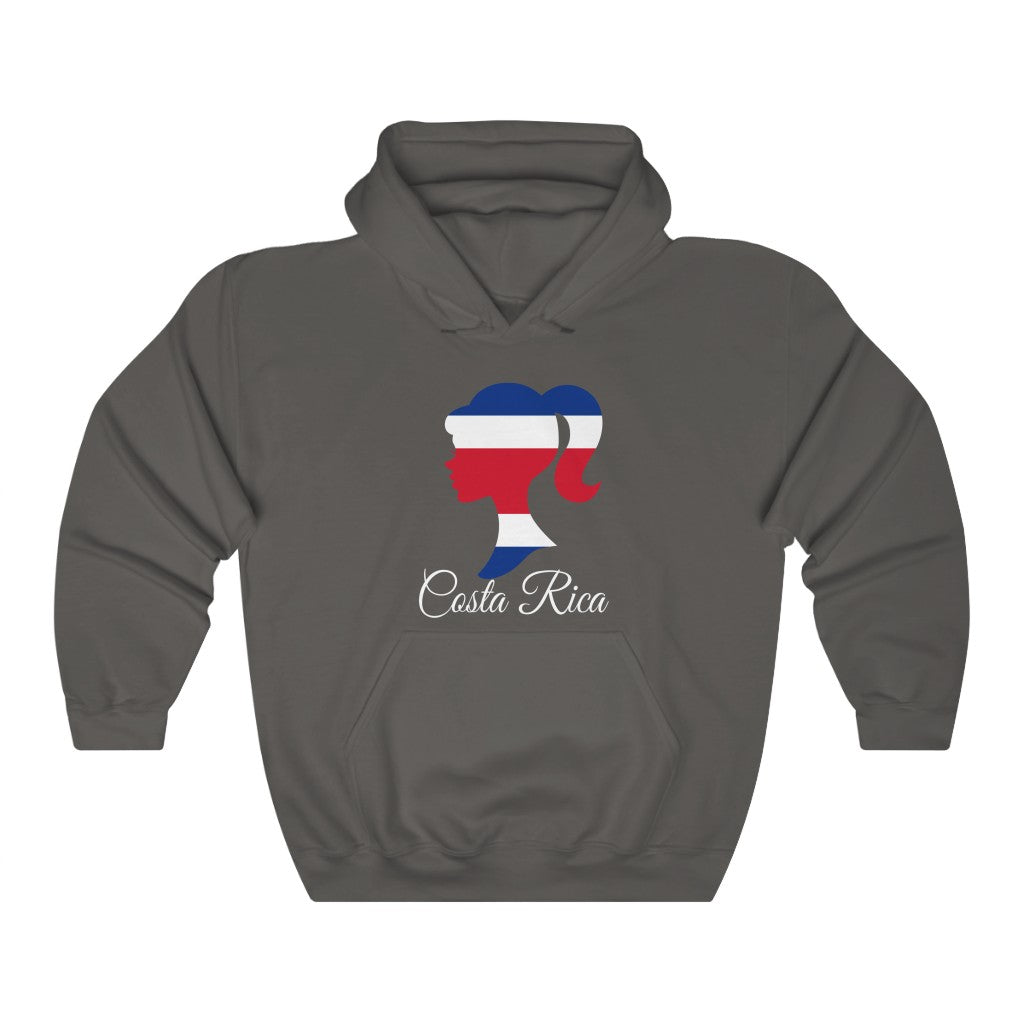 Costa Rica Girl Flag Hoodie Sweatshirt 2 - Unisex