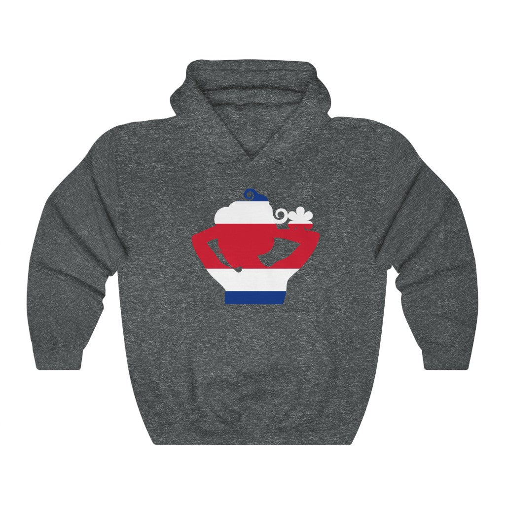 Costa Rica Lady Flag Hoodie Sweatshirt - Unisex