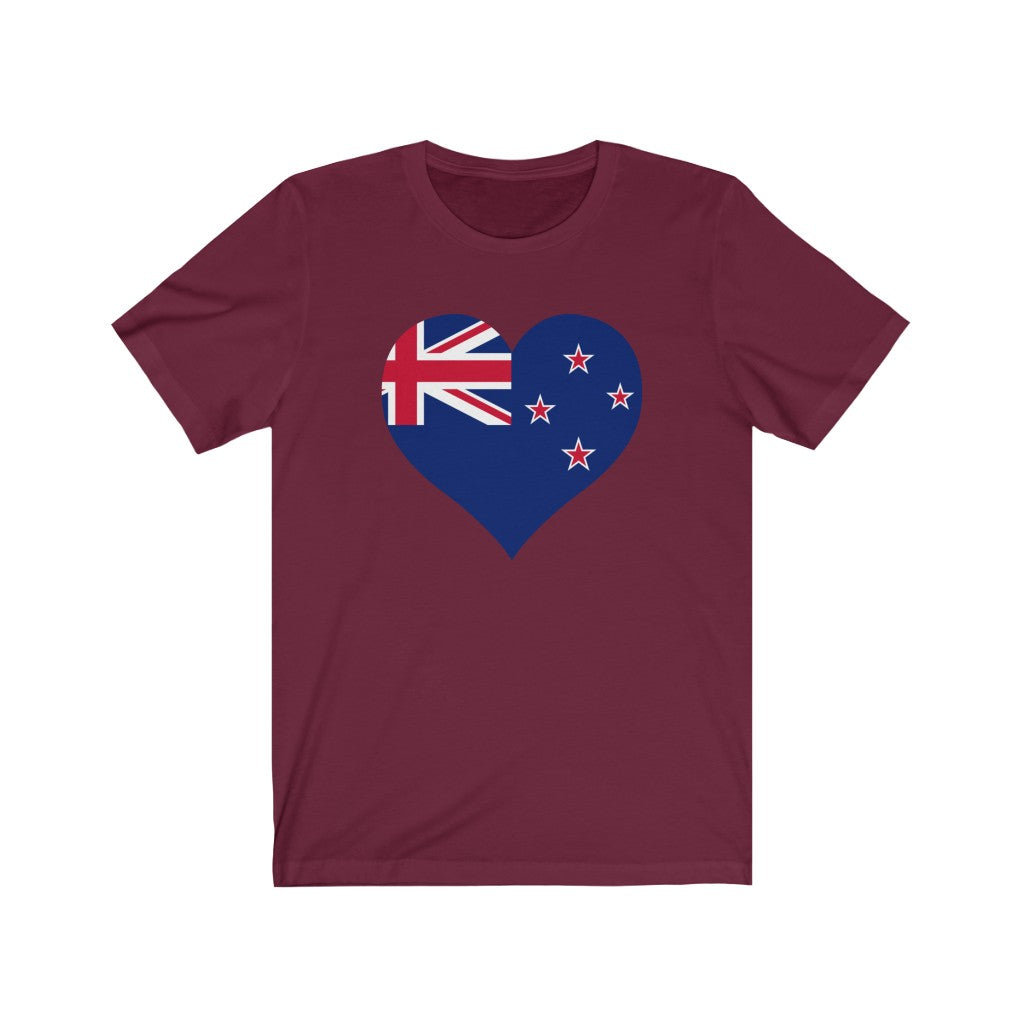 New Zealand Heart Flag Premium Tee - Unisex