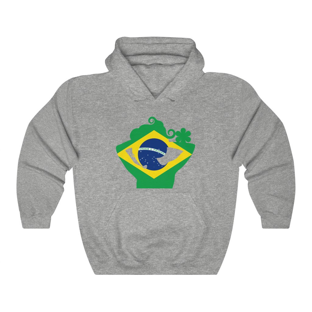 Brazil Lady Flag Hoodie Sweatshirt - Unisex