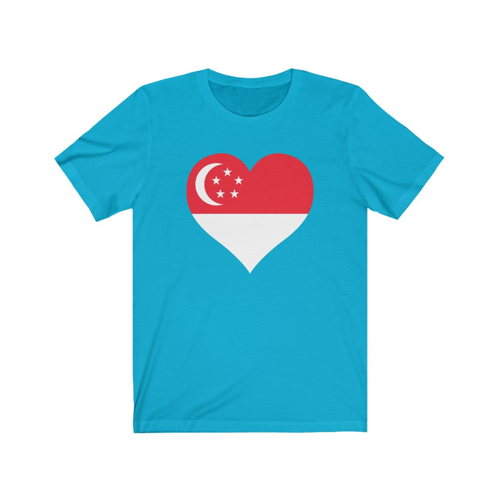 Singapore Heart Flag Premium Tee - Unisex