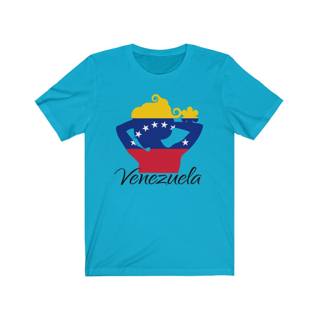 Venezuela Lady Flag Premium Tee 1 - Unisex
