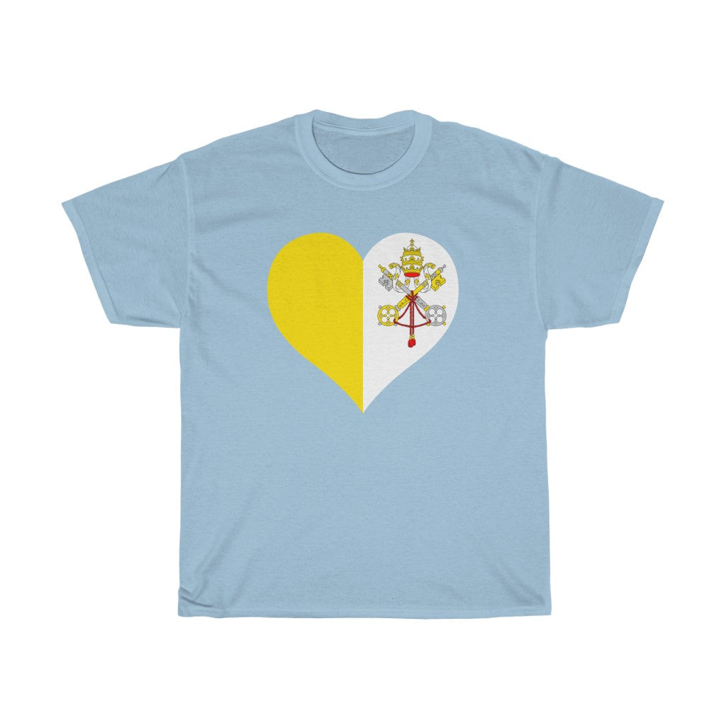 Holy See Heart Flag Standard Tee - Unisex