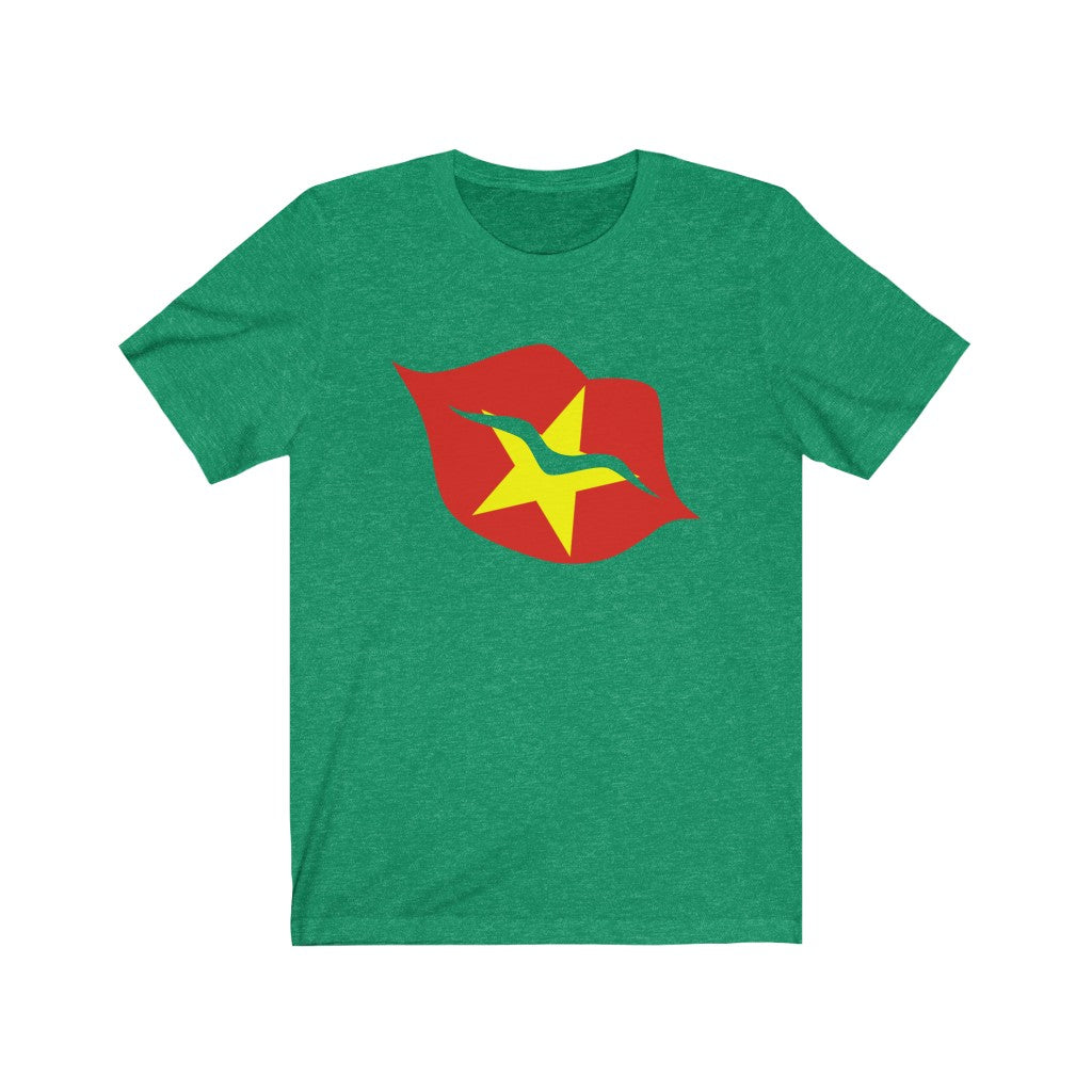 Vietnam Lips Flag Premium Tee - Unisex