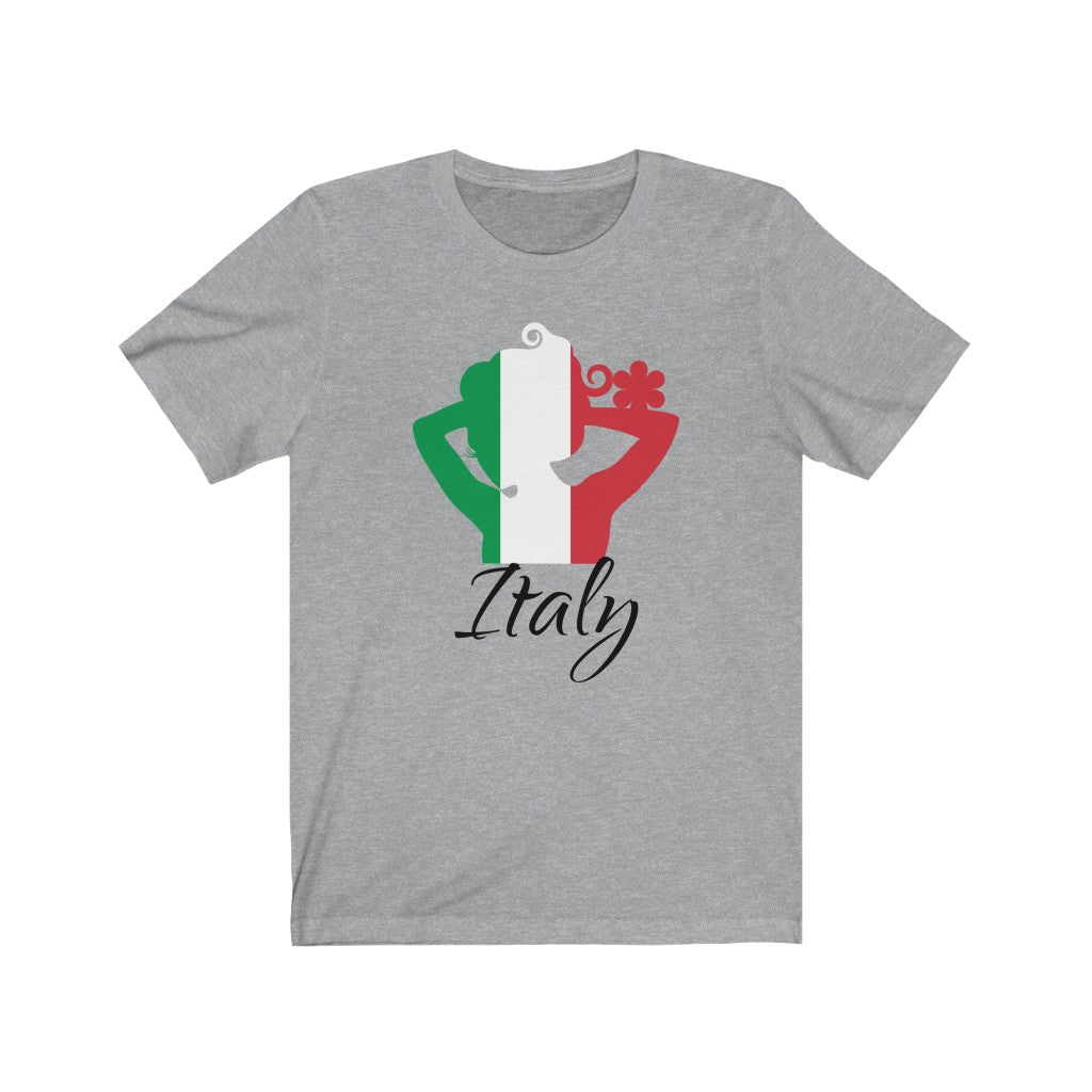 Italy Lady Flag Premium Tee 1 - Unisex