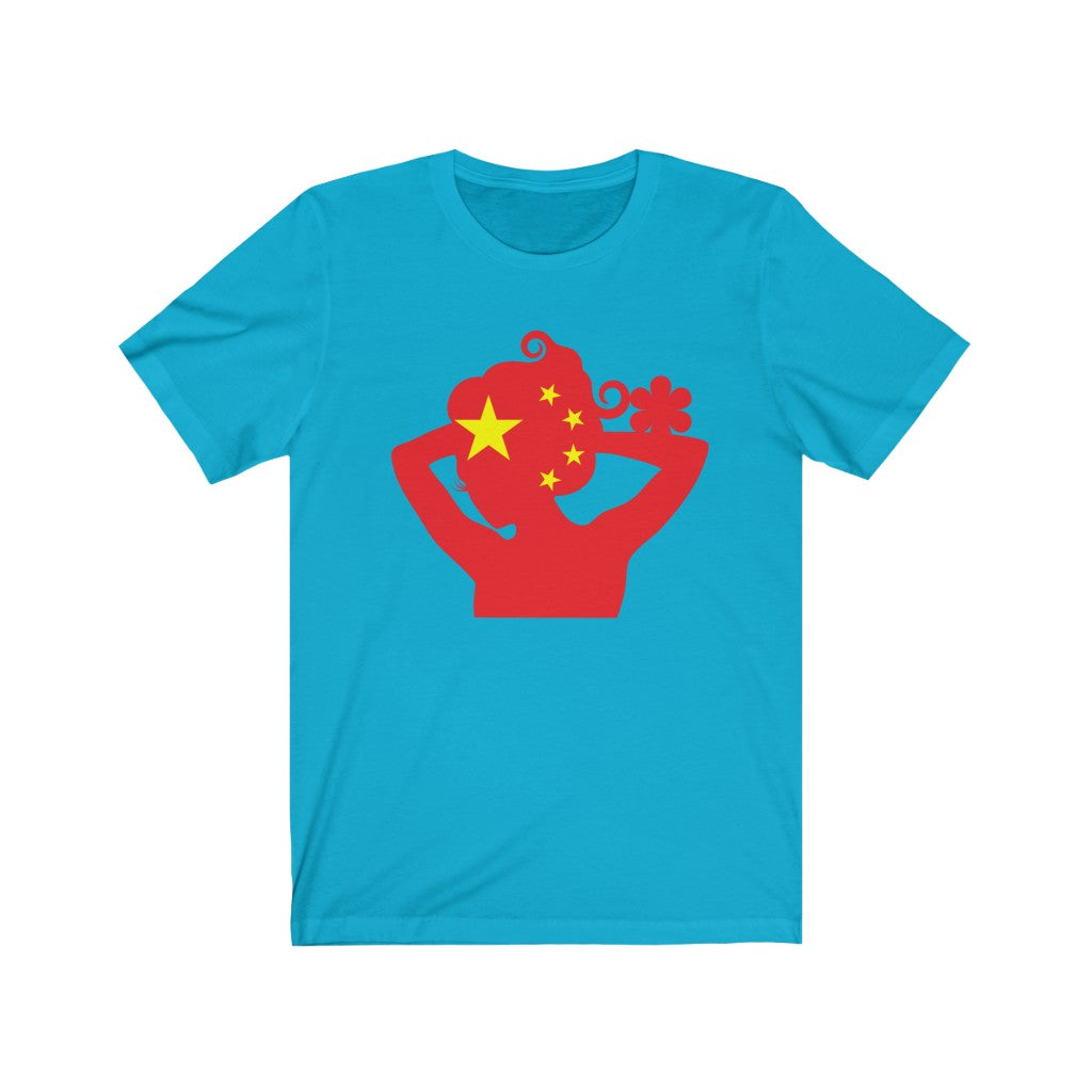 China Lady Flag Premium Tee - Unisex