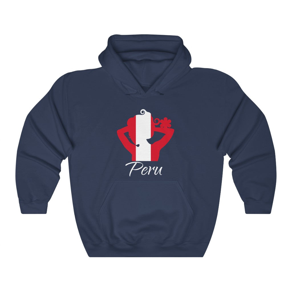 Peru Lady Flag Hoodie Sweatshirt 2 - Unisex