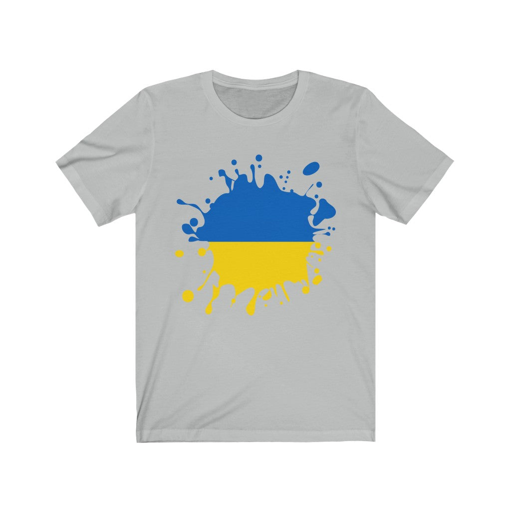 Ukraine Splat Flag Premium Tee - Unisex