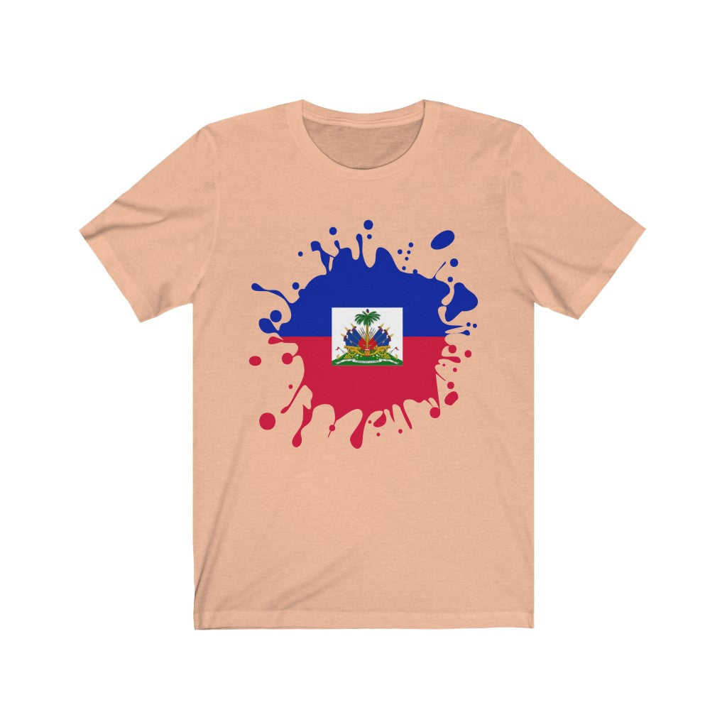 Haiti Splat Flag Premium Tee - Unisex