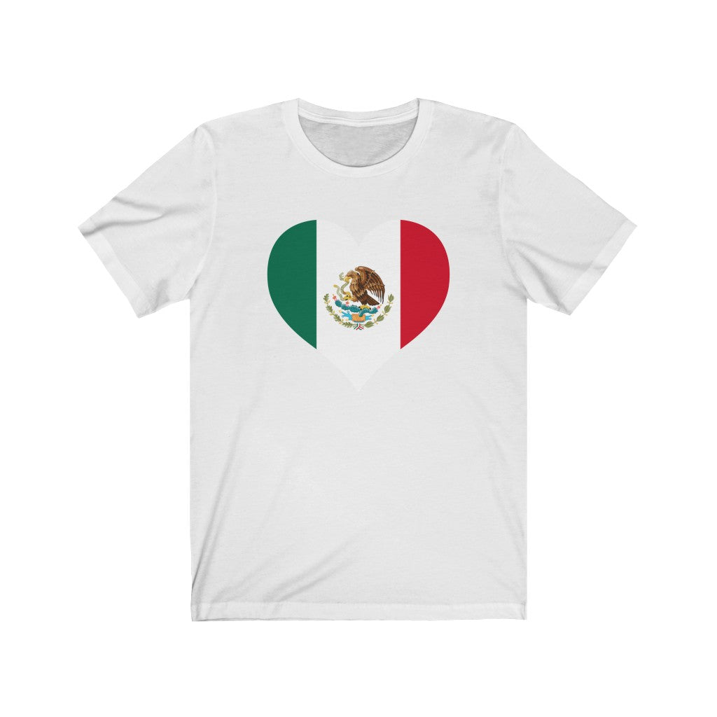 Mexico Heart Flag Premium Tee - Unisex